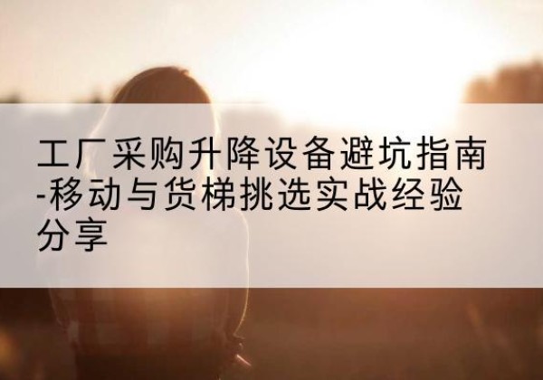 漳县移动式升降机怎么选-工厂采购升降设备避坑指南-移动与货梯挑选实战经验分享